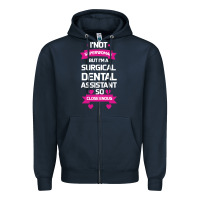 Navy Surgical Dental Assistant Zipper Hoodie - Bettercallsaul