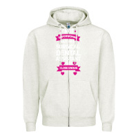 Oatmeal Heather Surgical Dental Assistant Zipper Hoodie - Bettercallsaul