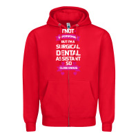 Red Surgical Dental Assistant Zipper Hoodie - Bettercallsaul