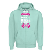 Seafoam Surgical Dental Assistant Zipper Hoodie - Bettercallsaul