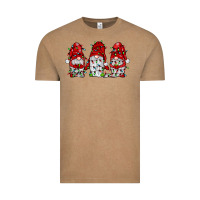 Vintage Coffee gnome with christmas lights Vintage Tee - JahusDesignShop