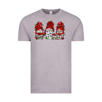 Vintage Zinc gnome with christmas lights Vintage Tee - JahusDesignShop
