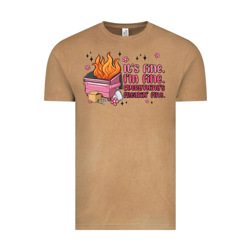 It's Fine I'm Fine Everything's Freakin' Fine Vintage Tee by MaliasSmallBusiness | Teevron
