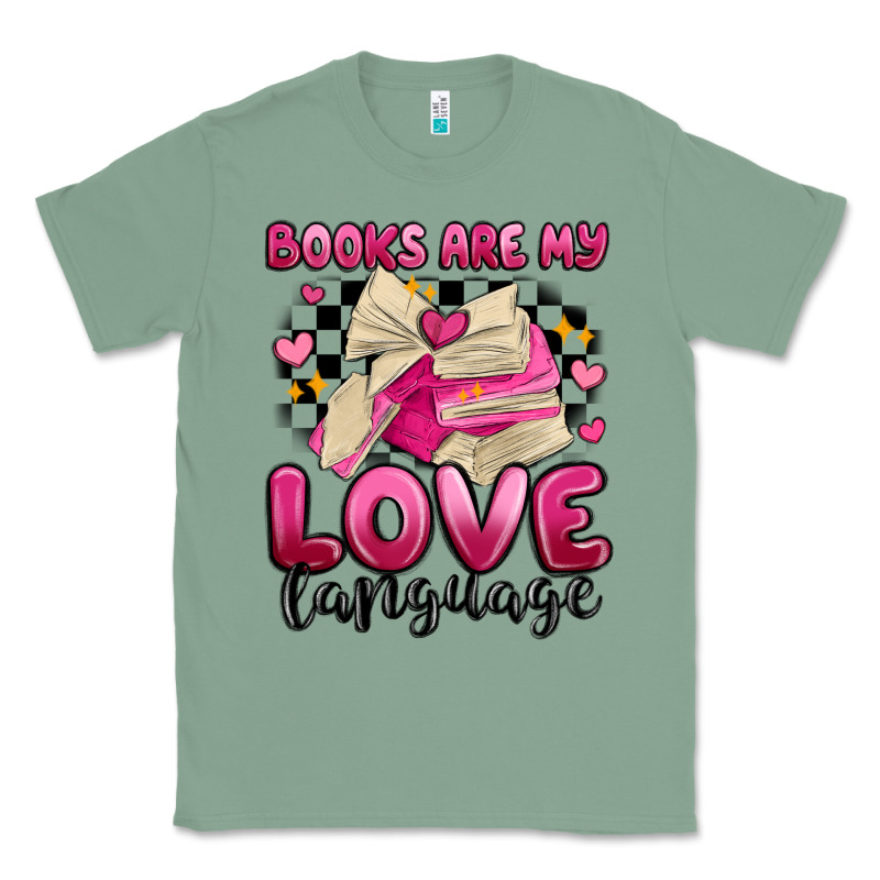 Books Are My Love Language Classic Tee by MaliasSmallBusiness | Teevron