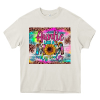 Cream auntie like a mom Heavy Core Tee - JahusDesignShop