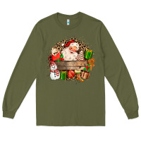 Army Green Santa Long Sleeve Tee - MaliasSmallBusiness