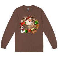 Chestnut Santa Long Sleeve Tee - MaliasSmallBusiness