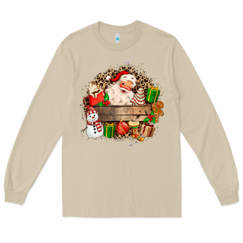 Santa Long Sleeve Tee by MaliasSmallBusiness | Teevron