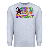 Heather Grey trick or treat gnome Premium Sweatshirt - CowGirlArtShop