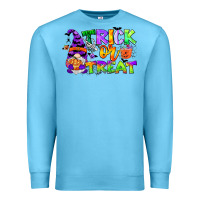 Ocean Blue trick or treat gnome Premium Sweatshirt - CowGirlArtShop