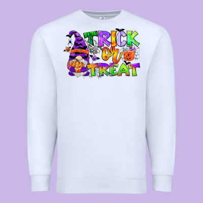 Trick Or Treat Gnome Premium Sweatshirt Designed By Cowgirlartshop