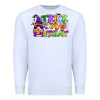 White trick or treat gnome Premium Sweatshirt - CowGirlArtShop