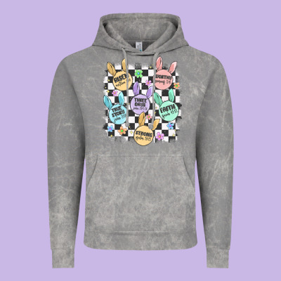 Easter Bunny Candy Vintage Hoodie Designed By Maliassmallbusiness