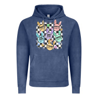 Vintage Denim easter bunny candy Vintage Hoodie - MaliasSmallBusiness
