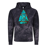 Cloud Black turquoise arrowhead Vintage Hoodie - Jasminsmagicworld
