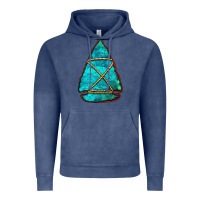 Vintage Denim turquoise arrowhead Vintage Hoodie - Jasminsmagicworld