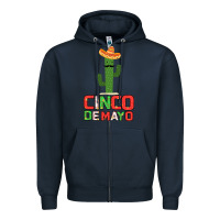 Navy Cinco De Mayo Gift Idea Zipper Hoodie - Bettercallsaul