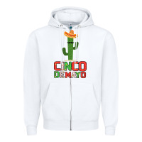 White Cinco De Mayo Gift Idea Zipper Hoodie - Bettercallsaul