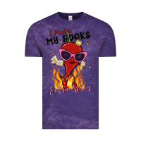 Cloud Purple i prefer my books extra spicy Vintage Tee - MaliasSmallBusiness