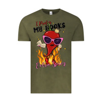 Vintage Olive i prefer my books extra spicy Vintage Tee - MaliasSmallBusiness