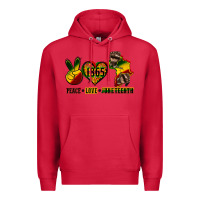 Cardinal peace love juneteenth Premium Hoodie - CowGirlArtShop