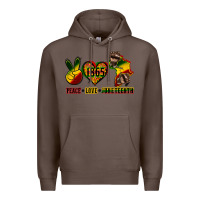 Coffee peace love juneteenth Premium Hoodie - CowGirlArtShop
