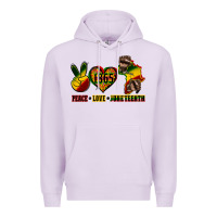 Lilac peace love juneteenth Premium Hoodie - CowGirlArtShop