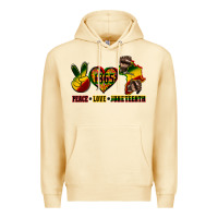 Pina Colada peace love juneteenth Premium Hoodie - CowGirlArtShop