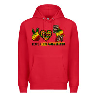 Red peace love juneteenth Premium Hoodie - CowGirlArtShop