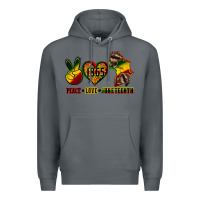 Rock peace love juneteenth Premium Hoodie - CowGirlArtShop