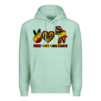 Seafoam peace love juneteenth Premium Hoodie - CowGirlArtShop