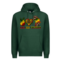 Sports Green peace love juneteenth Premium Hoodie - CowGirlArtShop