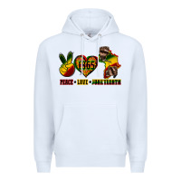 White peace love juneteenth Premium Hoodie - CowGirlArtShop