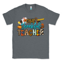 Charcoal Heather One thankful Teacher Classic Tee - NancyCooperArtShop