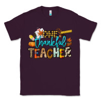 Plum One thankful Teacher Classic Tee - NancyCooperArtShop