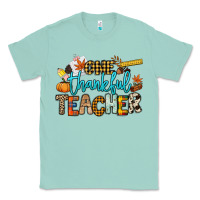 Seafoam One thankful Teacher Classic Tee - NancyCooperArtShop