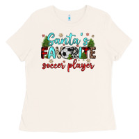 Bone santa s favorite soccer player Ladies Tee - JahusDesignShop