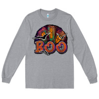 Heather Grey boo Long Sleeve Tee - JahusDesignShop