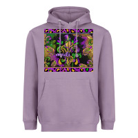 Lavender mardi gras fleur de lis Heavyweight Hoodie - CowGirlArtShop
