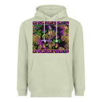 Matcha mardi gras fleur de lis Heavyweight Hoodie - CowGirlArtShop