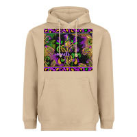 Mushroom mardi gras fleur de lis Heavyweight Hoodie - CowGirlArtShop