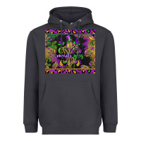 Smoke mardi gras fleur de lis Heavyweight Hoodie - CowGirlArtShop