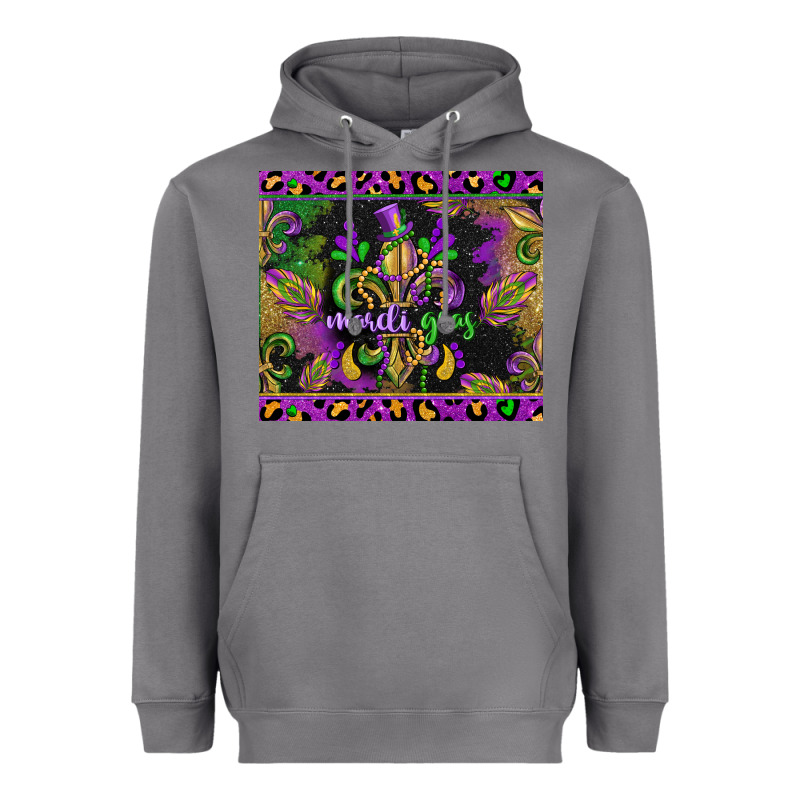 Mardi Gras Fleur De Lis Heavyweight Hoodie by CowGirlArtShop | Teevron
