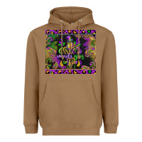 Toasted Coconut mardi gras fleur de lis Heavyweight Hoodie - CowGirlArtShop