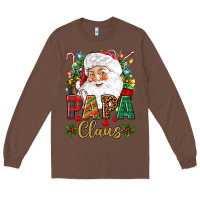 Chestnut Papa Claus Christmas Long Sleeve Tee - NancyCooperArtShop