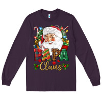 Plum Papa Claus Christmas Long Sleeve Tee - NancyCooperArtShop