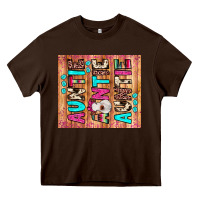Chocolate Brown auntie heifer Heavy Core Tee - JahusDesignShop