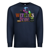 Navy witches brew Premium Sweatshirt - CowGirlArtShop