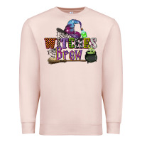 Pale Pink witches brew Premium Sweatshirt - CowGirlArtShop