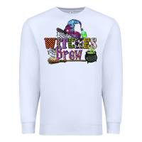 White witches brew Premium Sweatshirt - CowGirlArtShop
